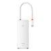 Хъб Baseus Lite Series USB Type C - HDMI / 4x 3.0 20cm Бял