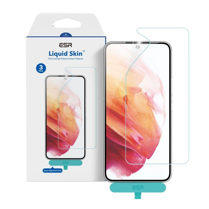Протектор ESR Liquid Skin, 3-Pack за Samsung Galaxy S22 Ultra, Crystal Clear