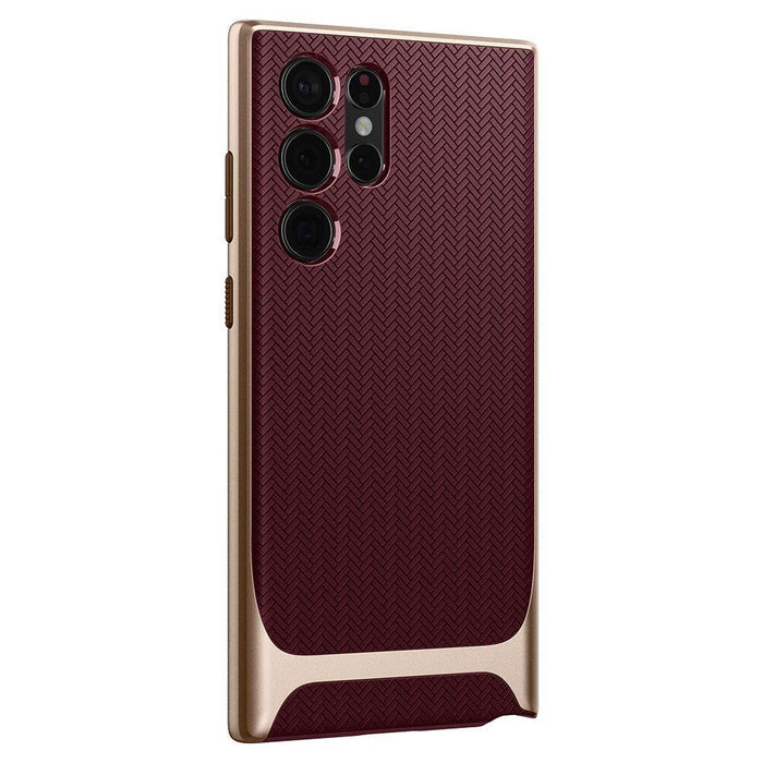 Калъф Spigen Neo Hybrid за Samsung Galaxy S22 Ultra Burgundy