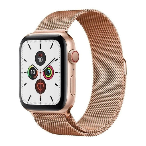 Каишка Magnetic Strap за Apple Watch 7 41mm розово - златна