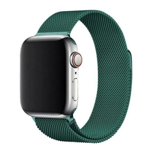 Каишка Magnetic Strap за Apple Watch 7 41mm метална зелена