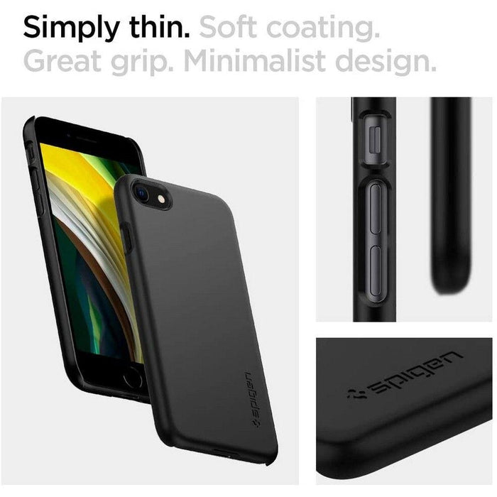 Калъф Spigen Thin Fit за iPhone 7 / 8 SE 2020 2022 Black