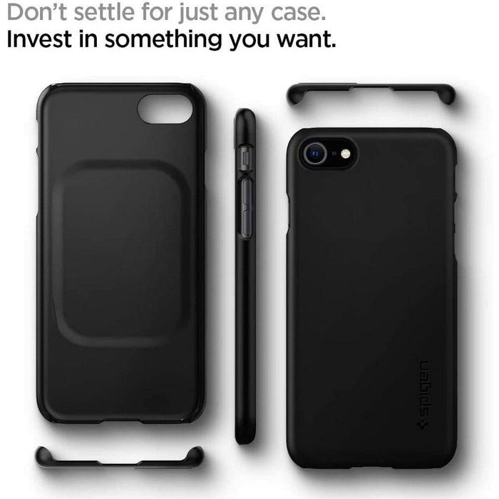 Калъф Spigen Thin Fit за iPhone 7 / 8 SE 2020 2022 Black