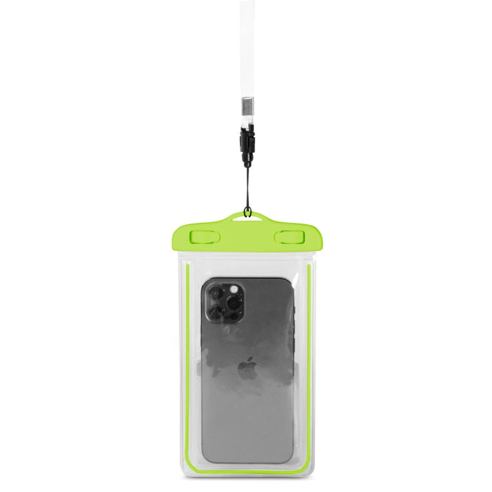 Водоустойчив калъф за телефон HQWear с каишка зелен