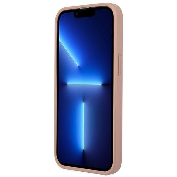 Гръб Guess PU Saffiano Triangle за iPhone 13 Pro , Розов