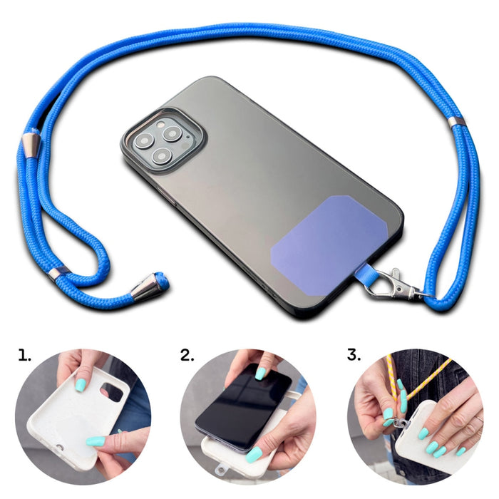 Универсална връзка за телефон черна