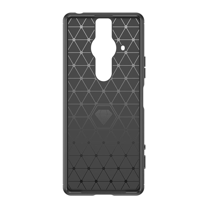 Carbon Case Гъвкав TPU Кейс за Sony Xperia Pro - I black