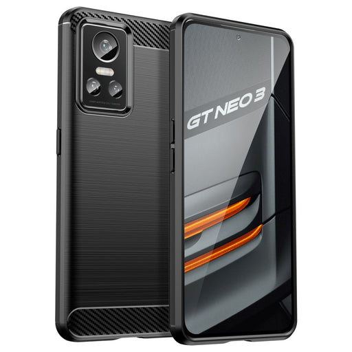 Carbon Case Гъвкав Кейс за Realme GT Neo 3 black