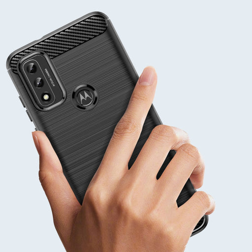 Carbon Case Гъвкав Кейс за Motorola Moto G Play 2022 black