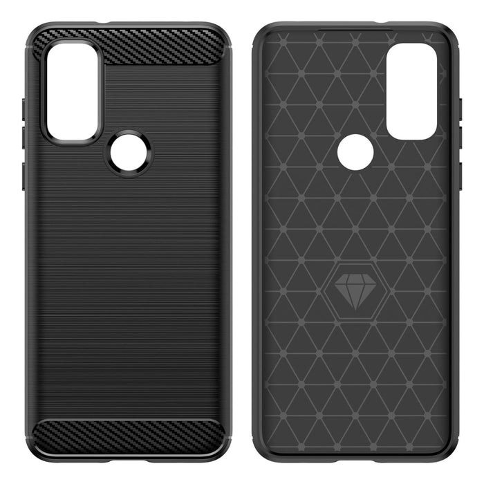 Carbon Case Гъвкав Кейс за Motorola Moto G Play 2022 black