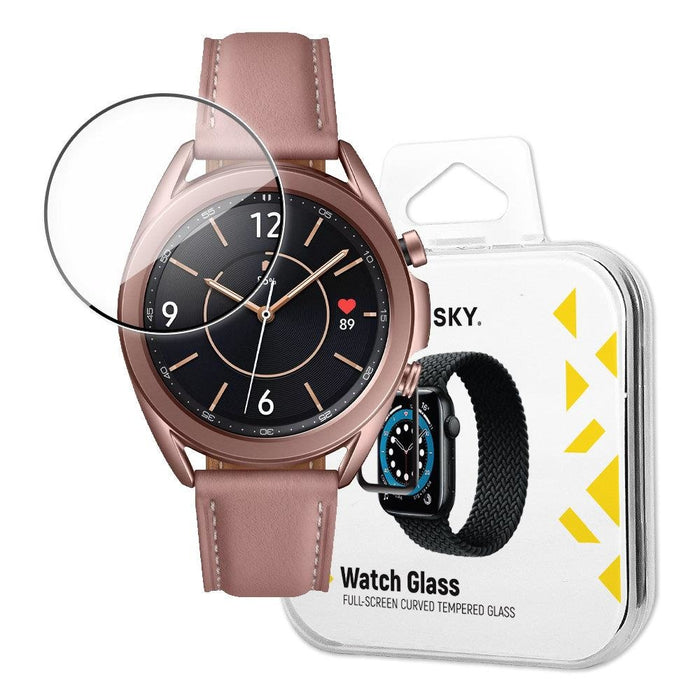 Хибриден скрийн протектор от закалено стъкло Wozinsky за Samsung Galaxy Watch 3 45 mm, черен