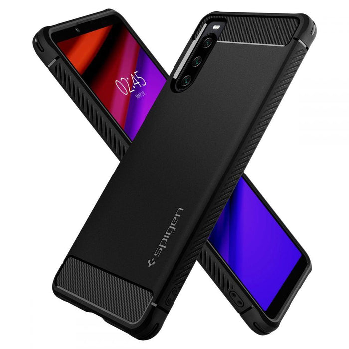 Kалъф Spigen Rugged Armor за Sony Xperia 10 IV Черен