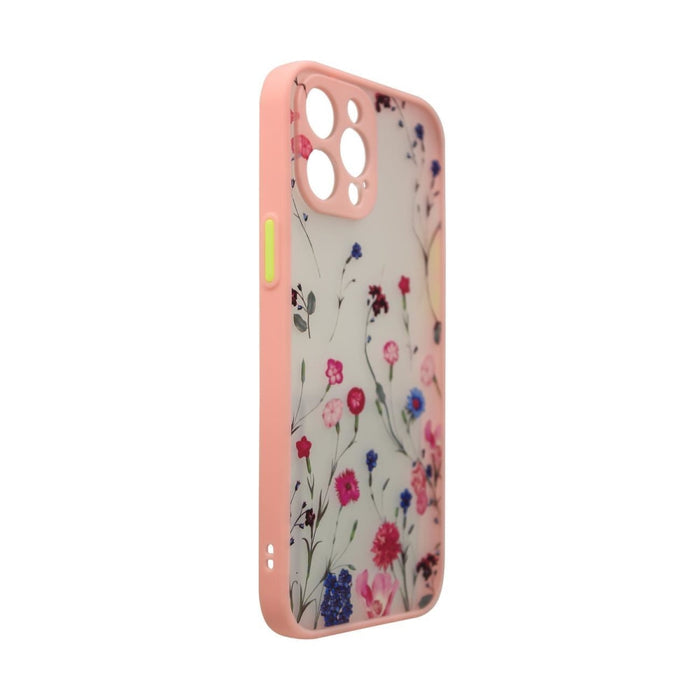 Дизайнерски калъф за iPhone 12 Pro Max флорален розов