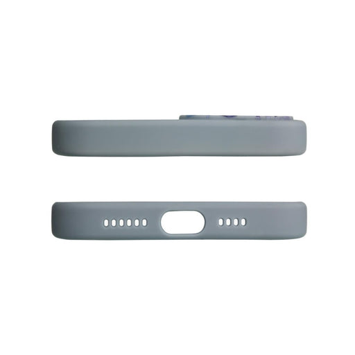 Дизайнерски калъф за iPhone 12 Pro Max флорален тъмносин