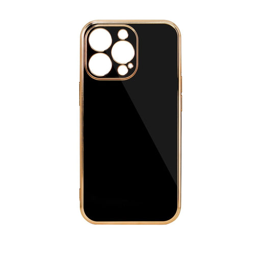 Кейс Lighting Color за iPhone12 Pro Max с гел рамка черен