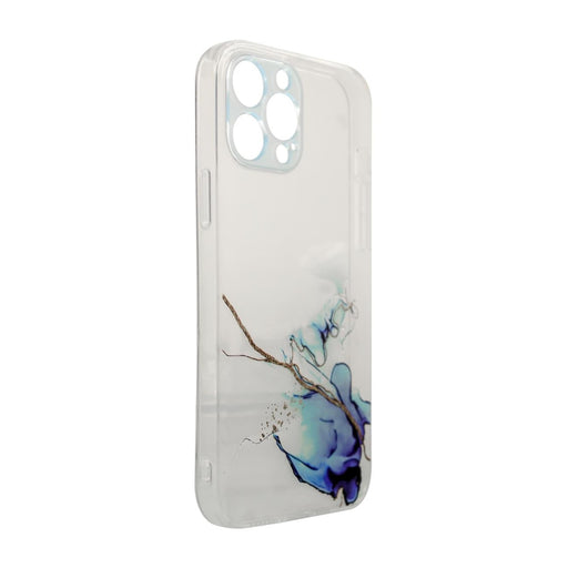 Кейс Marble за iPhone 13 син