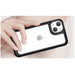 Кейс Outer Space за iPhone14 твърд с гел рамка черен