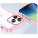 Кейс Outer Space за iPhone14 Pro Max твърд с гел рамка розов