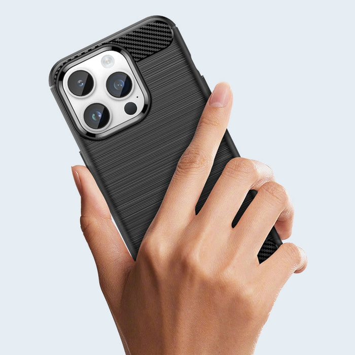 Гъвкав кейс Carbon Case за iPhone 14 Pro черен