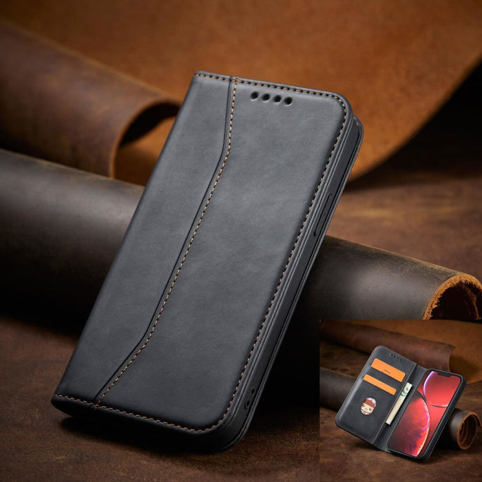 Калъф с отделение за карти Magnet Fancy Case iPhone 14 черен