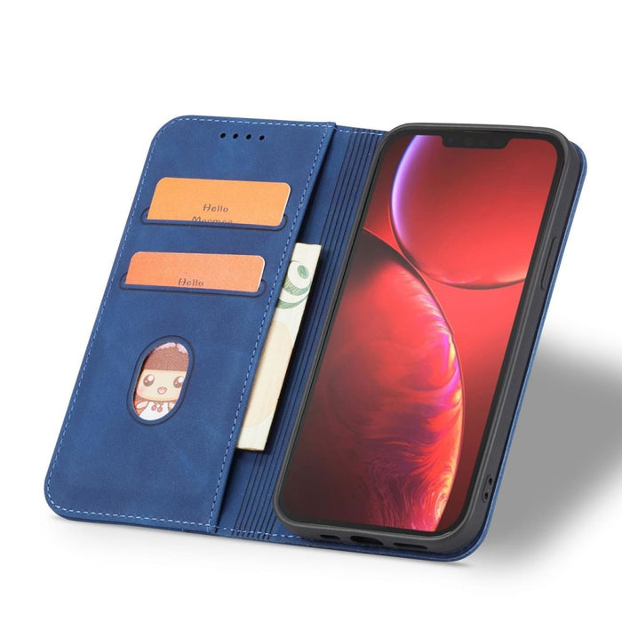 Калъф с отделение за карти Magnet Fancy Case iPhone 14 син
