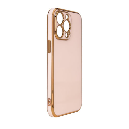 Кейс Lighting Color за iPhone12 Pro с гел рамка розов - 1