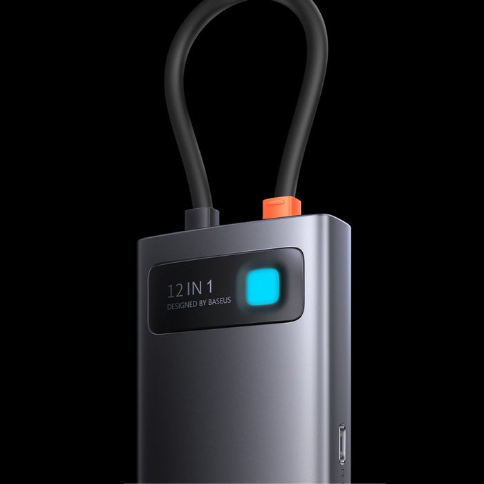 Хъб 12в1 Baseus Metal Gleam USB - C към HDMI / DP