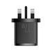 Зарядно устройство Baseus 3x USB 17W UK plug Черен