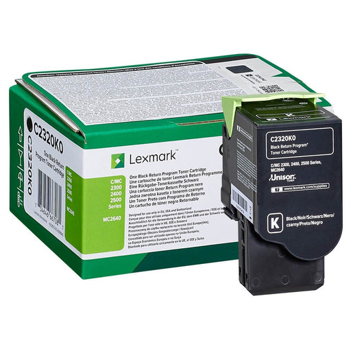 LEXMARK C232HK0 Black High Yield Return Program Toner