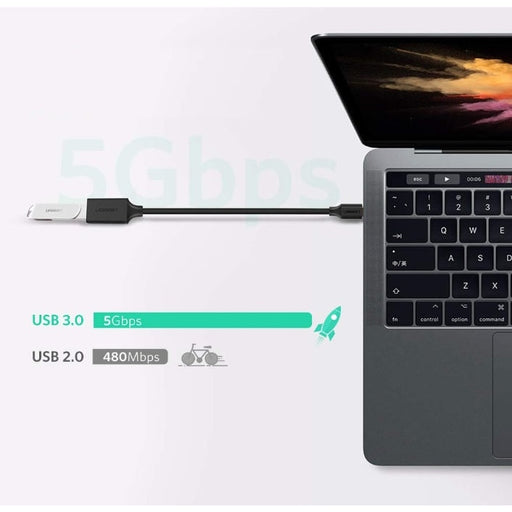 Кабел OTG USB - C Male To USB 3.0 A Female UGREEN 15cm