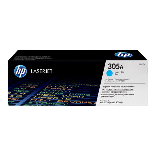 HP 305A LaserJet original toner cartridge cyan standard