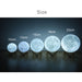 Акумулаторна нощна лампа Луна 16 цвята дистанционно 