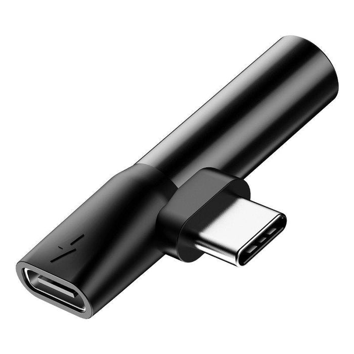 Аудио адаптер Baseus L41 USB-C към мини жак 3.5mm + USB-C