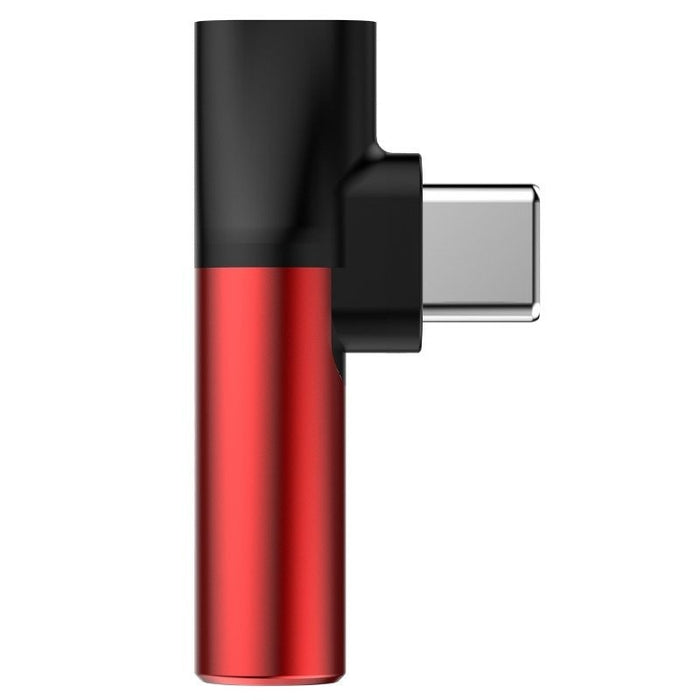 Аудио адаптер Baseus L41 USB-C към мини жак 3.5mm + USB-C