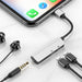 Aудио адаптер Baseus L52 Lightning към мини жак 3.5mm 2x 