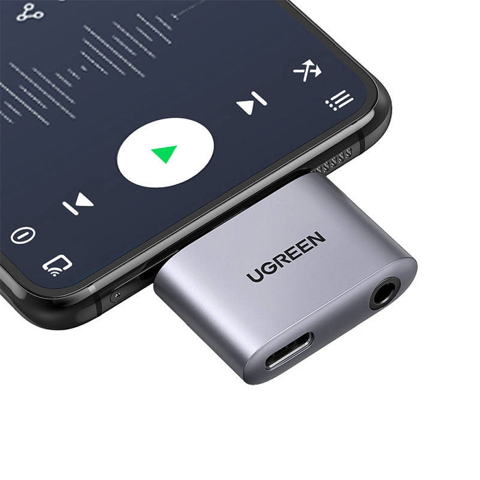 Аудио адаптер UGREEN CM231 USB-C към USB-C и жак 3.5mm