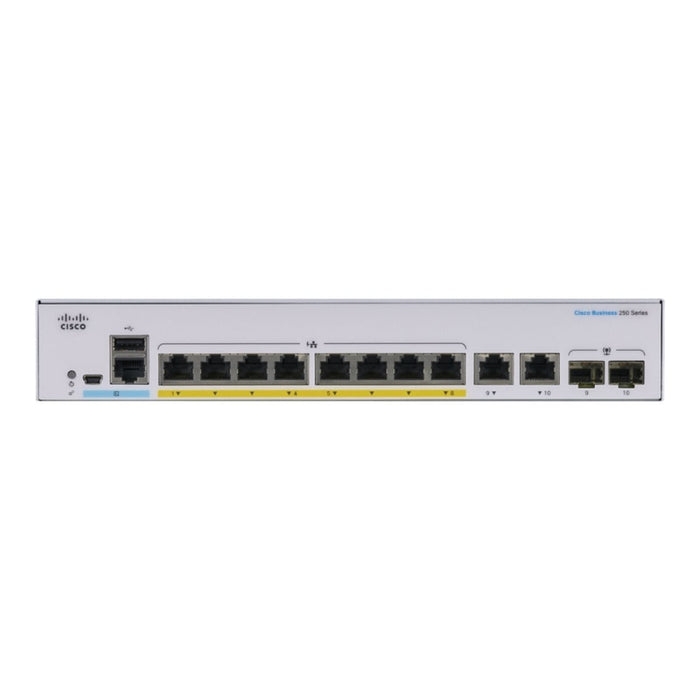 Комутатор/Суич CISCO CBS250 Smart 8 - port GE