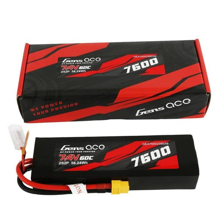 Батерия Gens Ace Material Case 7600mAh 7.4V 60C 2S2P XT60