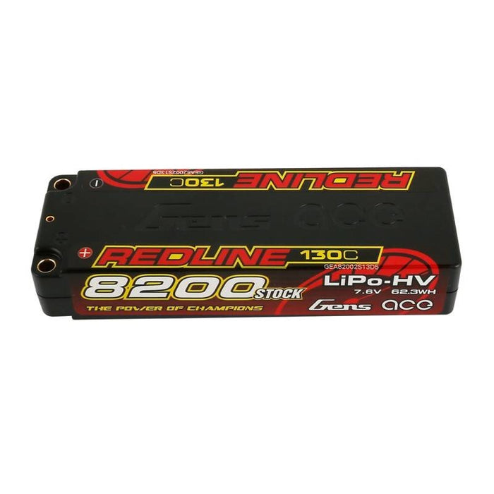 Батерия Gens Ace Redline 8200mAh 7.6V 130C 2S1P HardCase HV