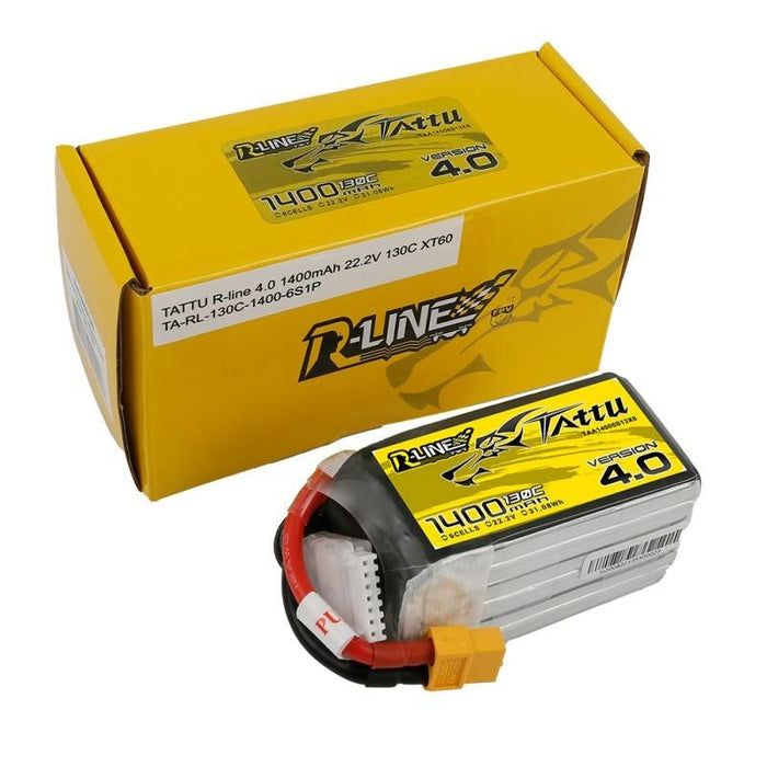 Батерия Tattu R-Line 4.0 6S1P XT60 1400mAh 22.2V 130C