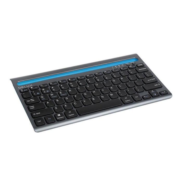 Безжична клавиатура с поставка за таблет Delux K2201V двоен 