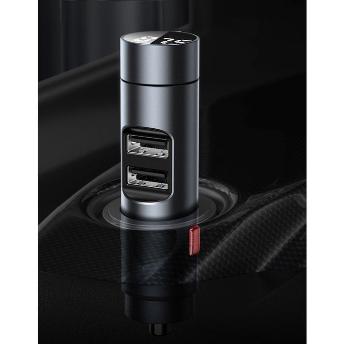 Bluetooth 5.0 FM трансмитер Baseus Energy Column 2x USB 3.1A