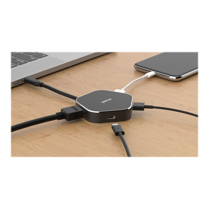 Хъб D - LINK USB - C 4 - port USB 3.0 hub with HDMI and