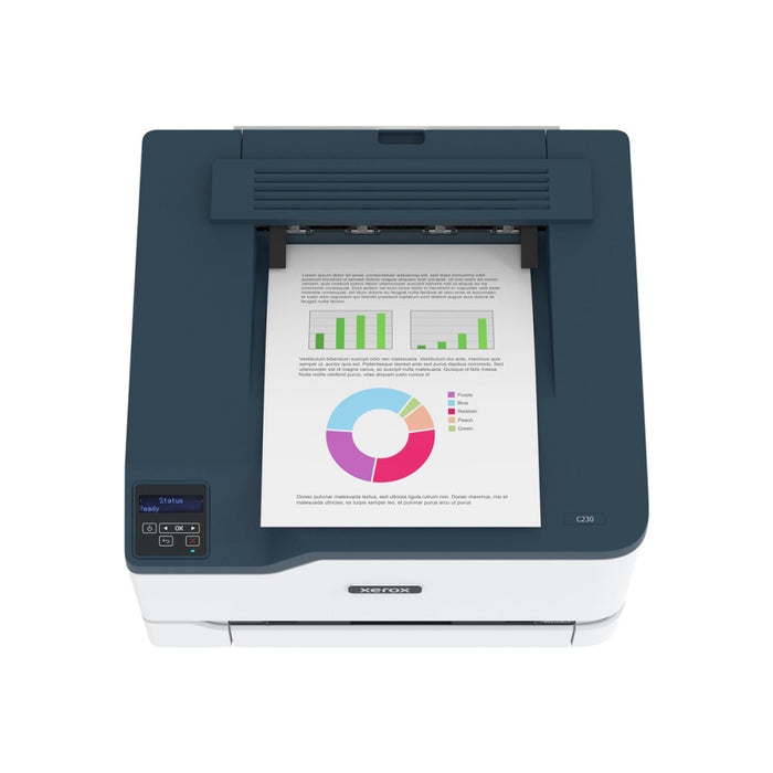 Цветен лазерен принтер XEROX C230, A4, 22ppm, WiFi, Duplex color laser