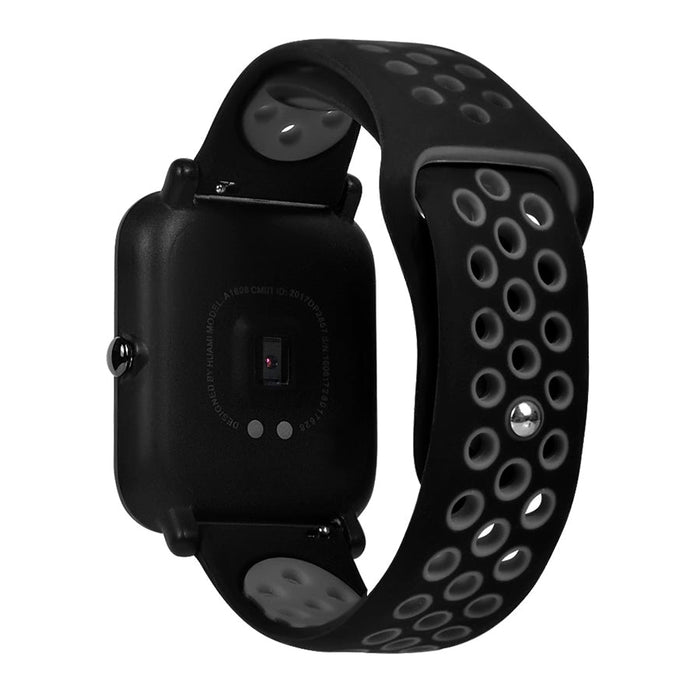 Двуцветна дишаща силиконова каишка за Xiaomi Huami Amazfit 