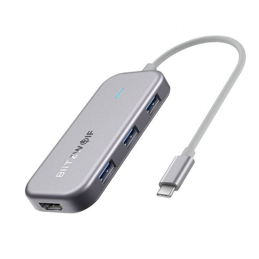 Blitzwolf 7в1 Хъб адаптер от USB - C към