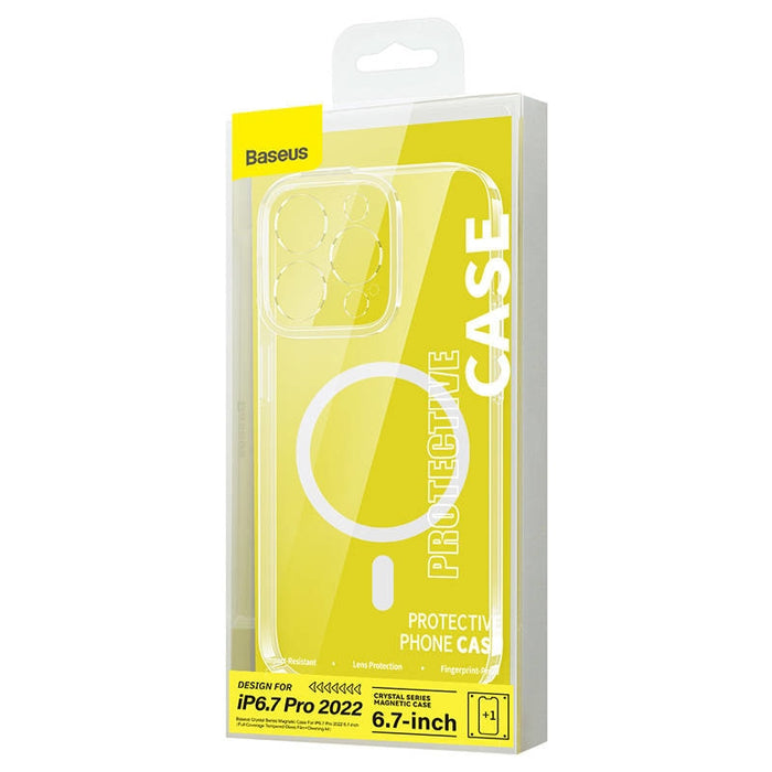 Комплект калъф и стъклен протектор Baseus, за iPhone 14 Pro Max