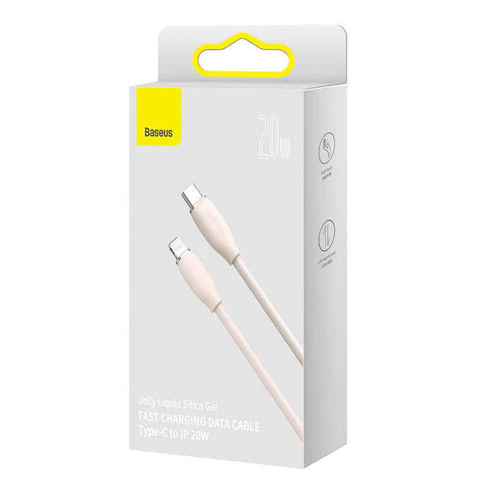 Кабел за зареждане USB-C към Lightning Baseus Jelly 20W