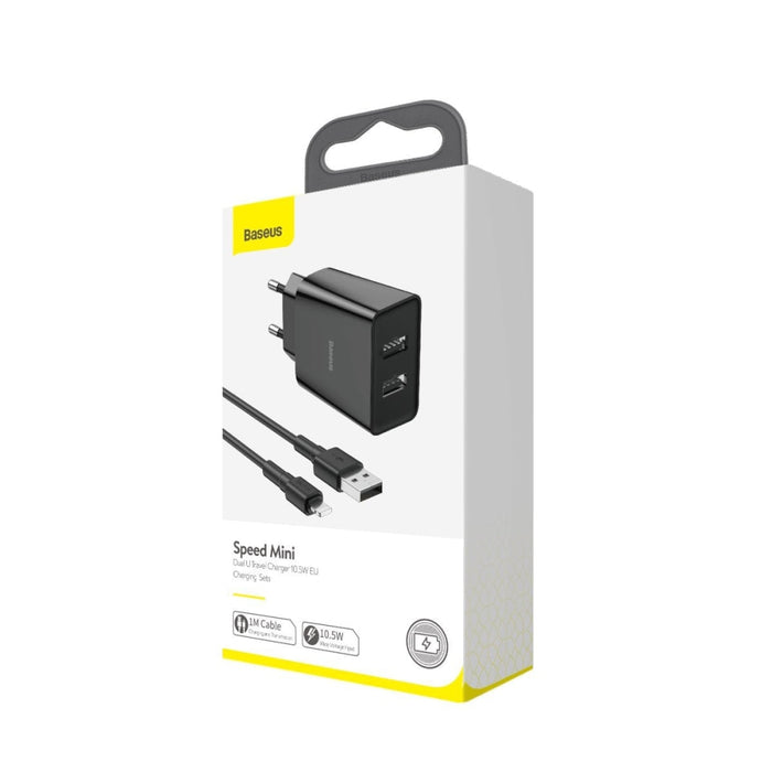 Зарядно Baseus Speed Mini, 10.5W, 2.4A, 1m кабел