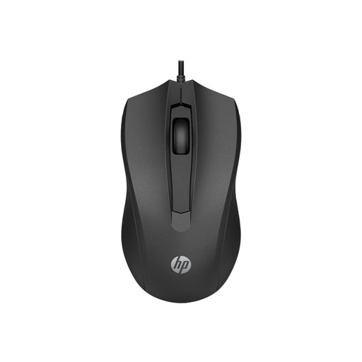 Мишка HP 100 1600dpi черна